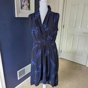 Target Merona Navy Blue Floral Dress Size S